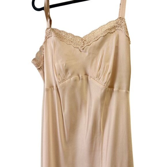 H&M X Simone Rocha Satin Slip-style Dress Beige - Picture 1 of 8